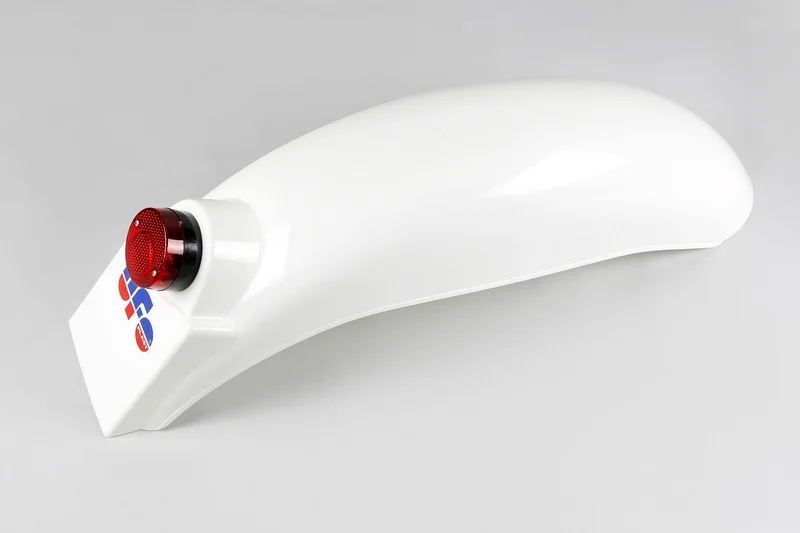 Guardabarros trasero universal UFO enduro con luz Ktm (75-76) blanco ME08036-W