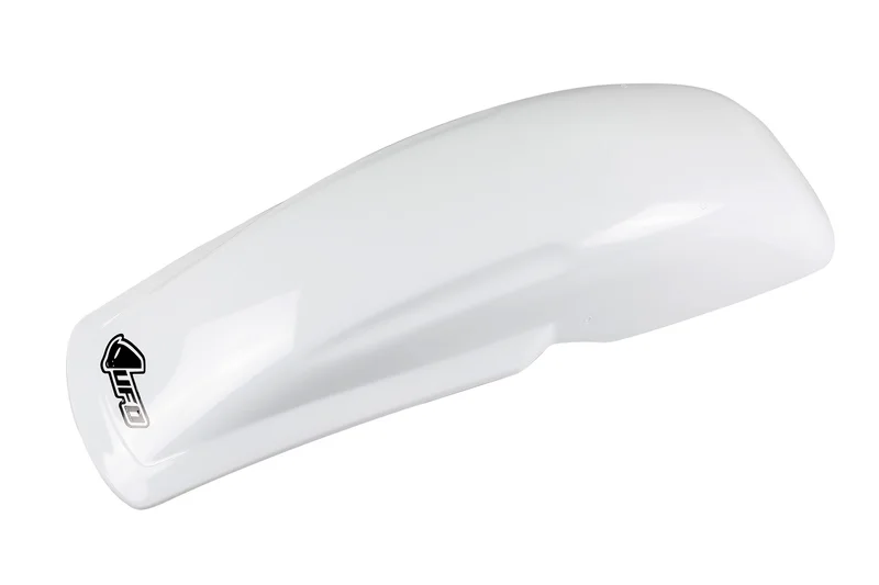 Guardabarros trasero universal UFO 125-250-500 cross-enduro blanco PP01109-041