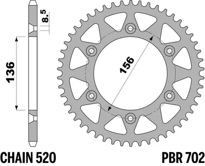 Corona PBR aluminio ultra-light 702 - 520
