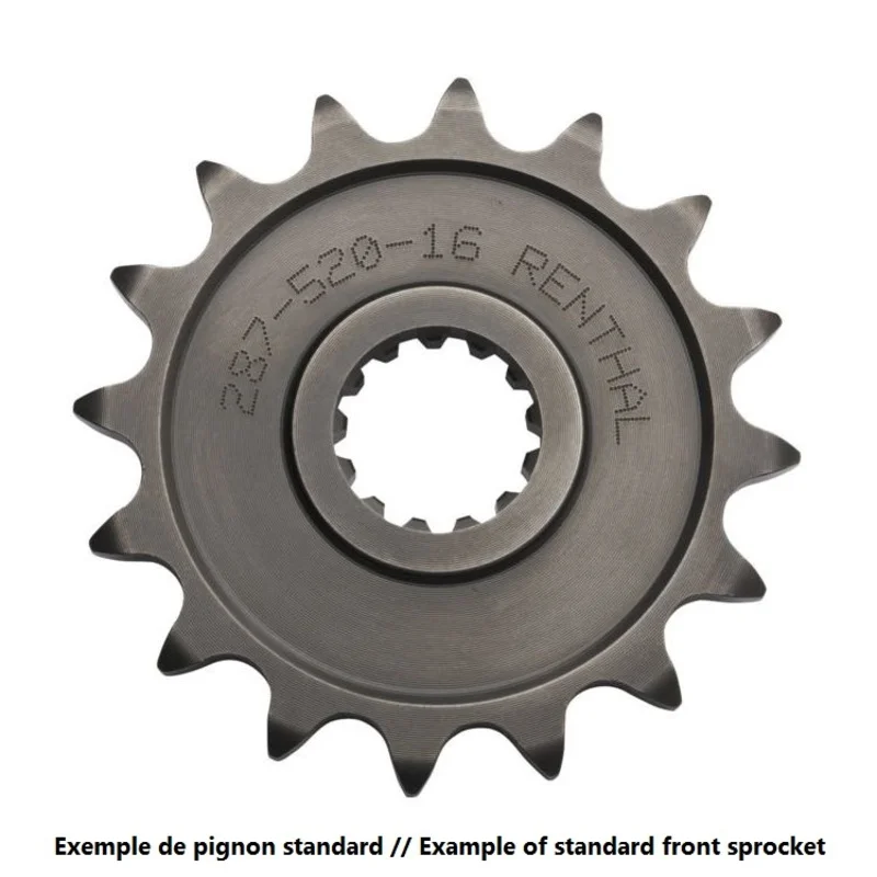Piñón RENTHAL acero estándar 492 - Paso 520