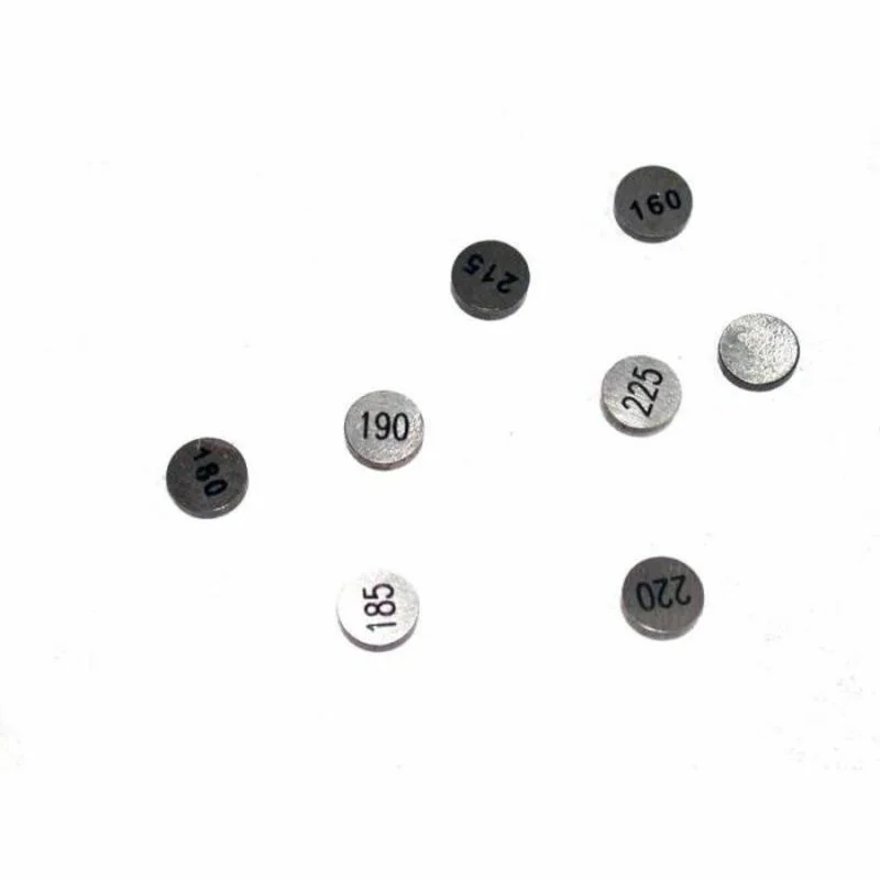 Kit pastillas reglaje de válvulas TOURMAX Ø25mm - Set de 20 piezas (2 de cada grosor)