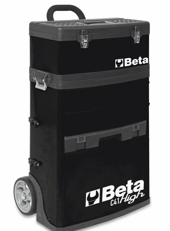 Carro portaherramientas BETA con 2 módulos, negro (RAL9005)