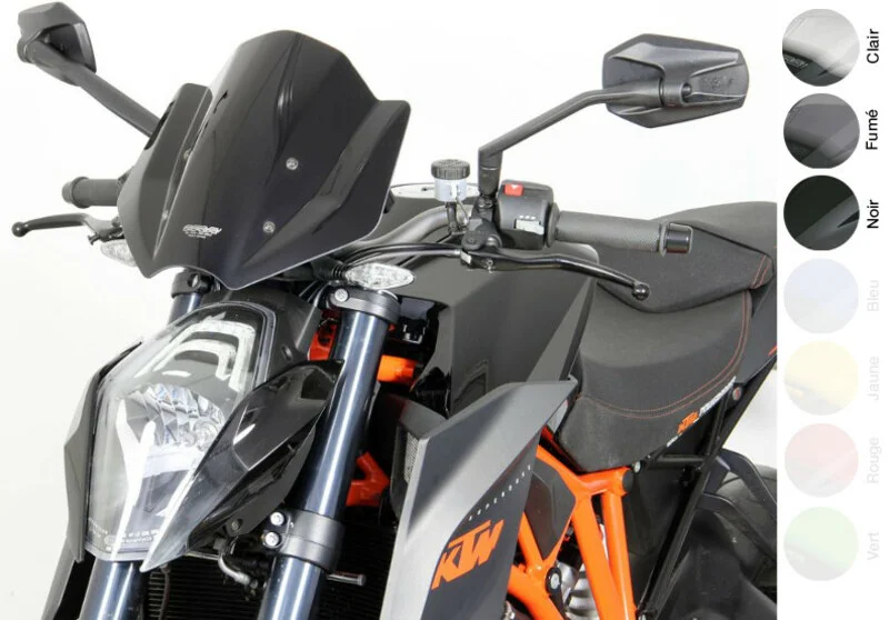 Pantalla MRA Racing 1290Super Duke R 13-, negro