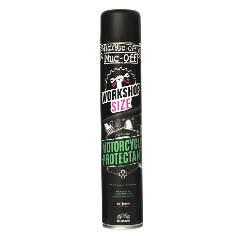 Spray protector con PTFE (teflón) MUC-OFF Motorcycle Protectant para taller - Spray 750ml