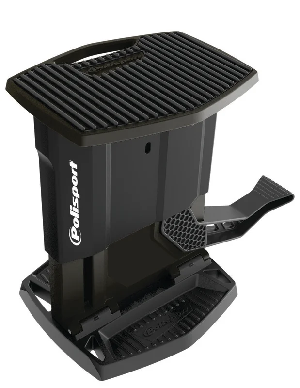 Caballete plegable movil de plástico Polisport negro 8982700006