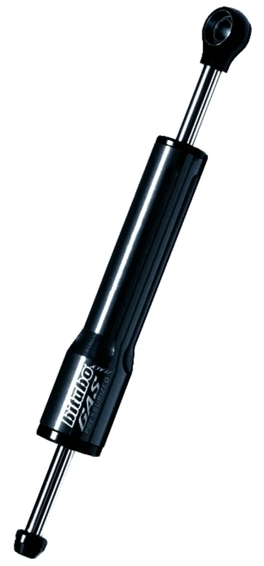 Cilindro amortiguador de dirección Bitubo color Negro L.432mm