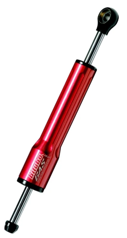 Cilindro amortiguador de dirección Bitubo color Rojo L.422mm