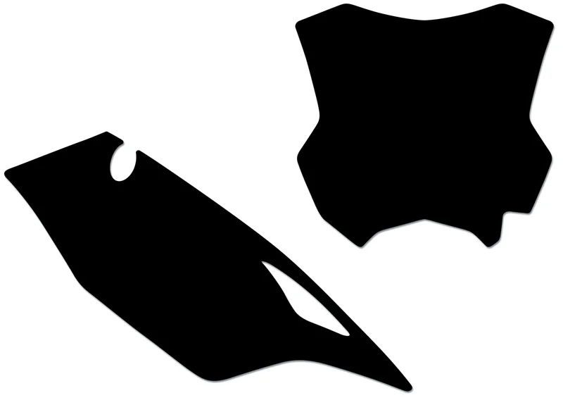 Kit adhesivos portanúmeros Blackbird KX450 19 standard/negro