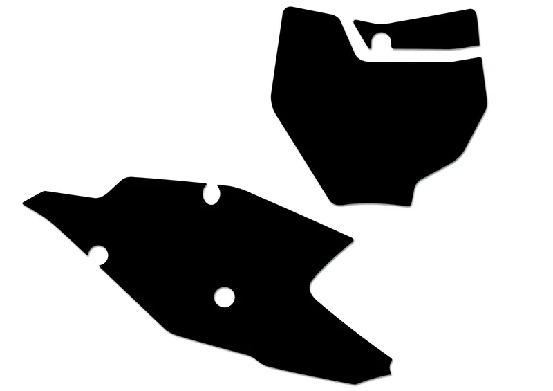 Kit adhesivos portanúmeros Blackbird KTM SX/SX-F 19 standard/negro