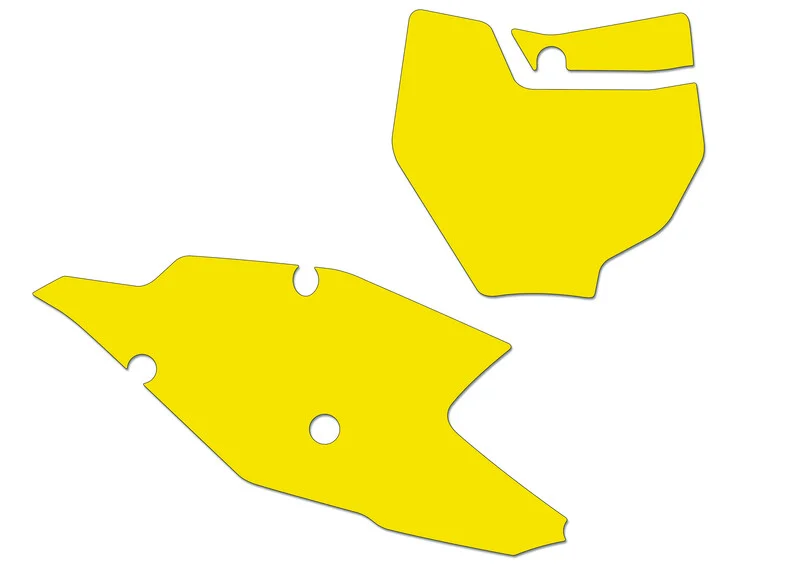 Kit adhesivos portanúmeros Blackbird KTM SX/SX-F 19 standard/amarillo