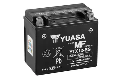 Batería YUASA YTX12-BS Combipack (con electrolito)