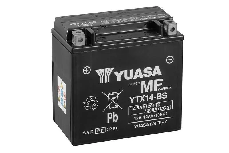 Batería YUASA YTX14-BS Combipack (con electrolito)