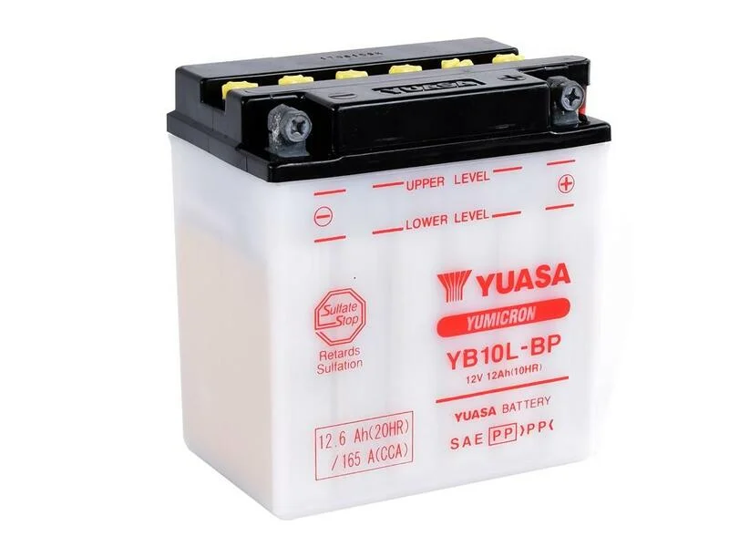 Batería YUASA YB10L-BP Dry charged (sin electrolito)