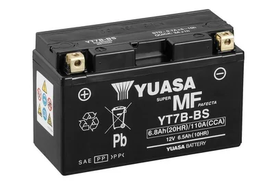 Batería YUASA YT7B-BS Combipack (con electrolito)