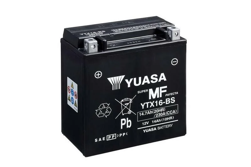 Batería YUASA YTX16-BS Combipack (con electrolito)