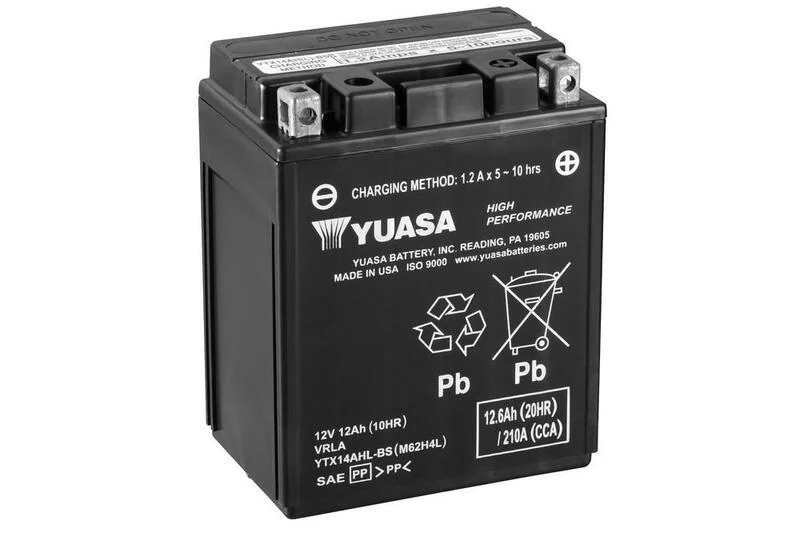 Batería YUASA YTX14AHL-BS Combipack (con electrolito)