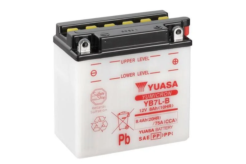 Batería YUASA YB7L-B Combipack (sin electrolito)