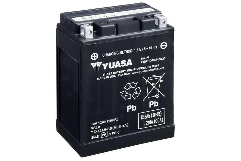 Batería YUASA YTX14AH-BS Combipack (con electrolito)