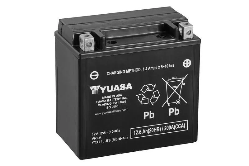Batería YUASA YTX14L-BS Combipack (con electrolito)