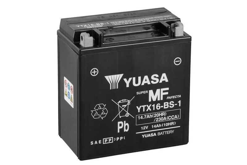 Batería YUASA YTX16-BS-1 Combipack (con electrolito)