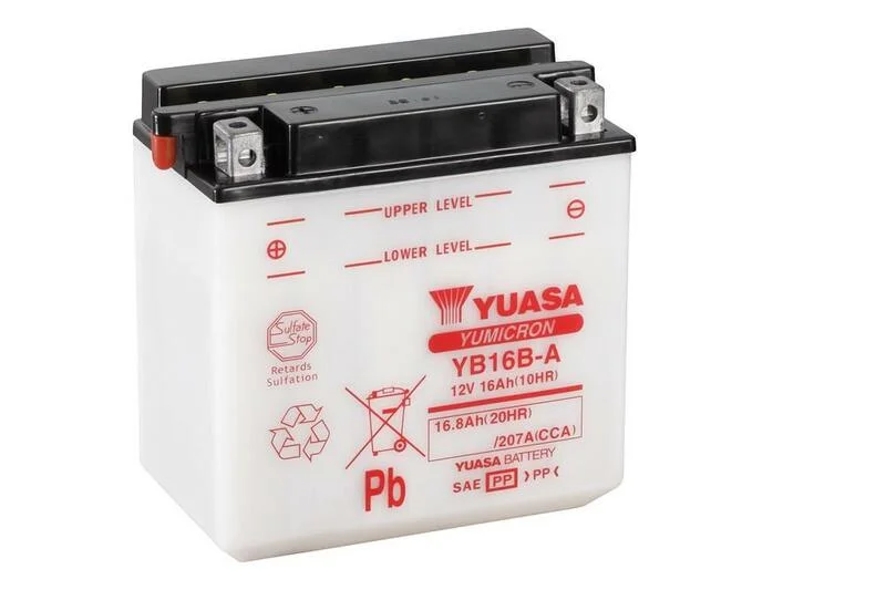 Batería YUASA YB16B-A Dry charged (sin electrolito)