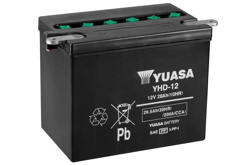 Batería YUASA YHD-12 Dry charged (sin electrolito)
