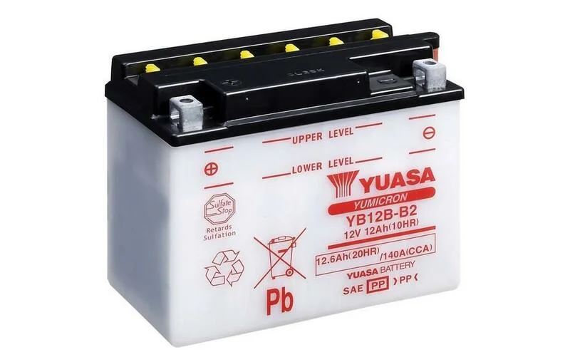Batería YUASA YB12B-B2 Dry charged (sin electrolito)