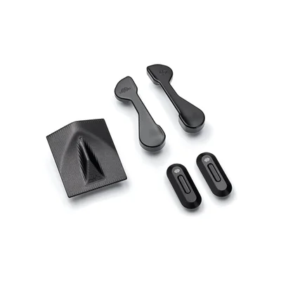 Kit de tapas para circuito Gilles Tooling (retrovisores + guardabarros), negro · Ref. RCK-04-B