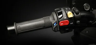 Puños calefactables Koso HG-13 120 mm, con interruptor de pulgar integrado