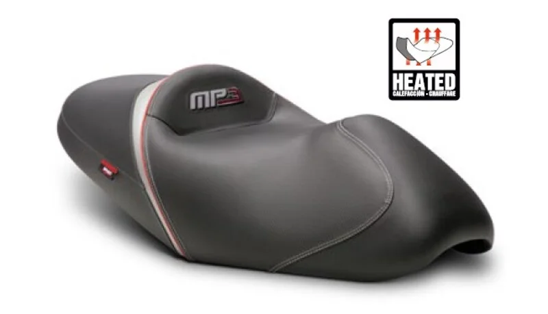 Asiento Shad confort Piaggio MP3 costura gris/azul