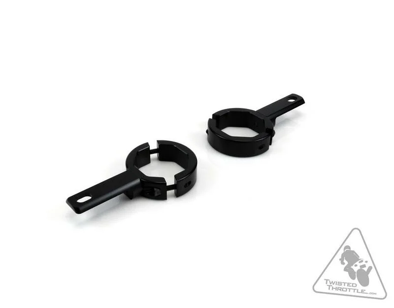 Soporte a la horquilla para luces Denali Ø39-49mm Color negro