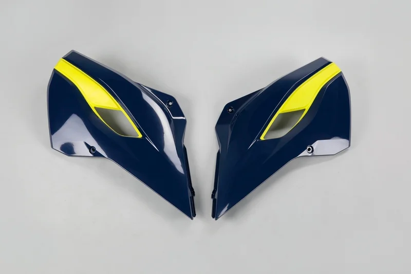 Plásticos laterales de radiador UFO Husqvarna azul HU03353-087
