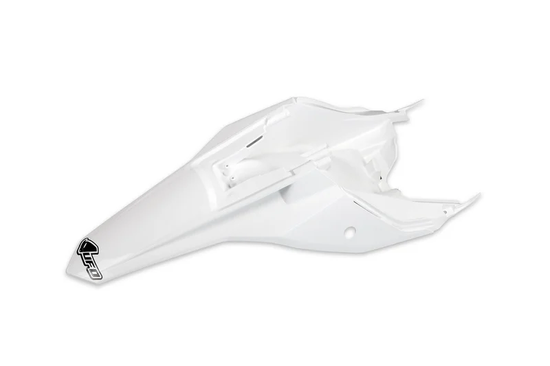 Guardabarros trasero con paneles laterales UFO KTM blanco KT04072-047