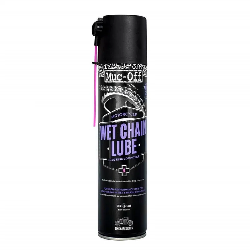 Grasa de cadena Muc-Off Wet Chain Lube Spray 400ml (para húmedo)