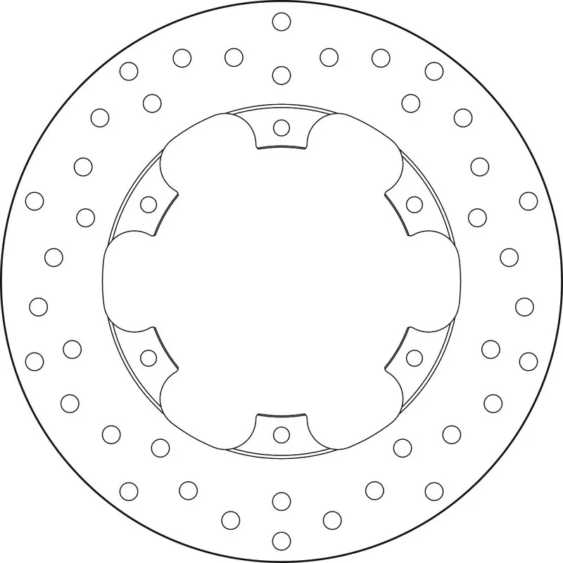Disco de freno BREMBO Serie Oro redondo fijo
