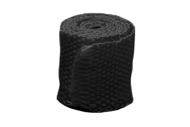 Cinta térmica para tubos de escape 50mm x 7,5m 650ºC negro