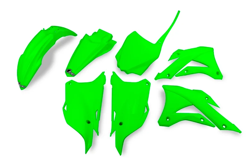 Kit plástica UFO verde fluor Kawasaki KX85