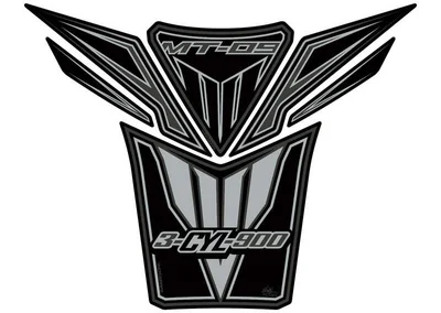Protector de depósito Motografix YAMAHA MT-09 6 piezas negro/plata