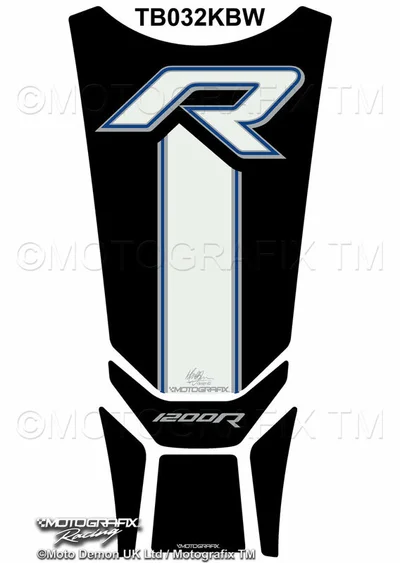 Protector de depósito Motografix BMW R1200R 5 piezas negro blanco azul