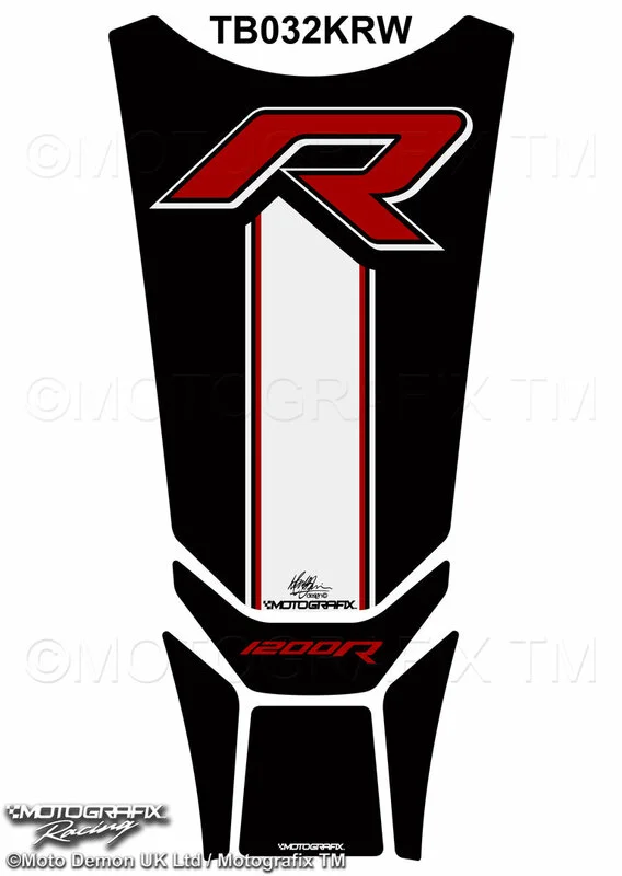 Protector de depósito Motografix BMW R1200R 5 piezas negro blanco rojo
