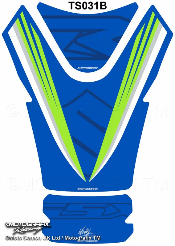 Protector de depÃ³sito Motografix SUZUKI GSX-R1000 1 pieza, azul