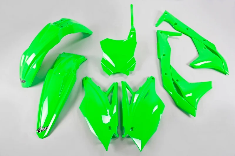 Kit de Plástica UFO verde neon Kawasaki KX250F
