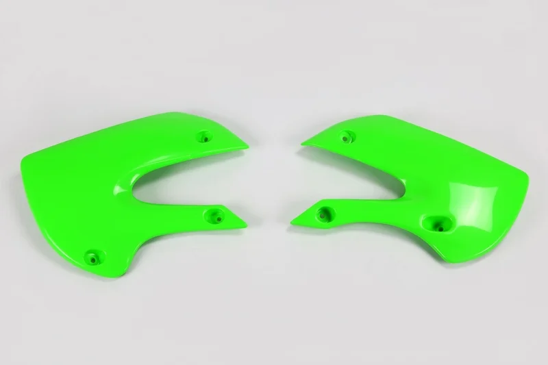 Paneles laterales radiador UFO verde Kawasaki KX65/KLX110