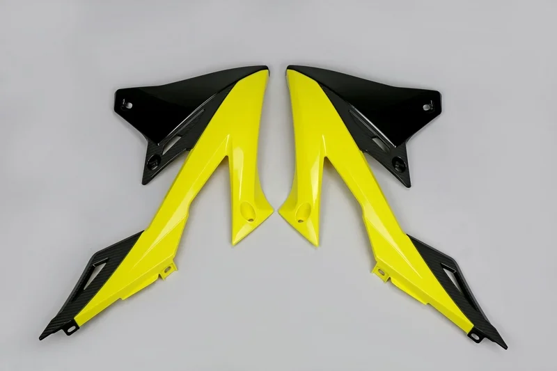 Plásticos laterales de radiador UFO color OEM 2018 Suzuki RM-Z450