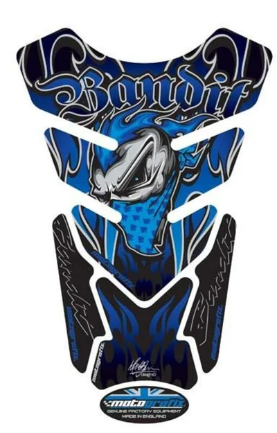 Protector de depósito Motografix BANDIT azul, 4 piezas