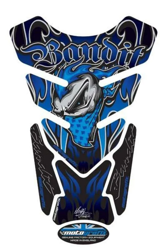Protector de depósito Motografix BANDIT azul, 4 piezas