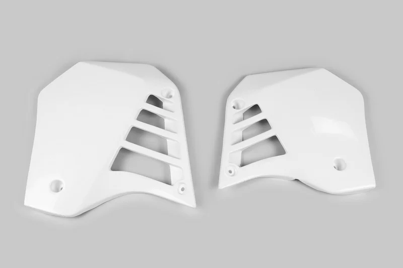 Plásticos laterales de radiador UFO blanco Yamaha YZ125