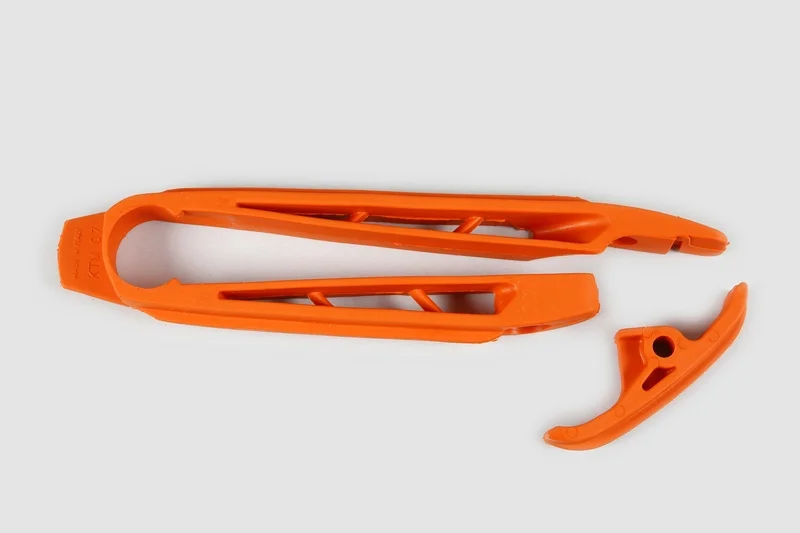 Patín de basculante + Almohadilla de cadena UFO naranja  KTM