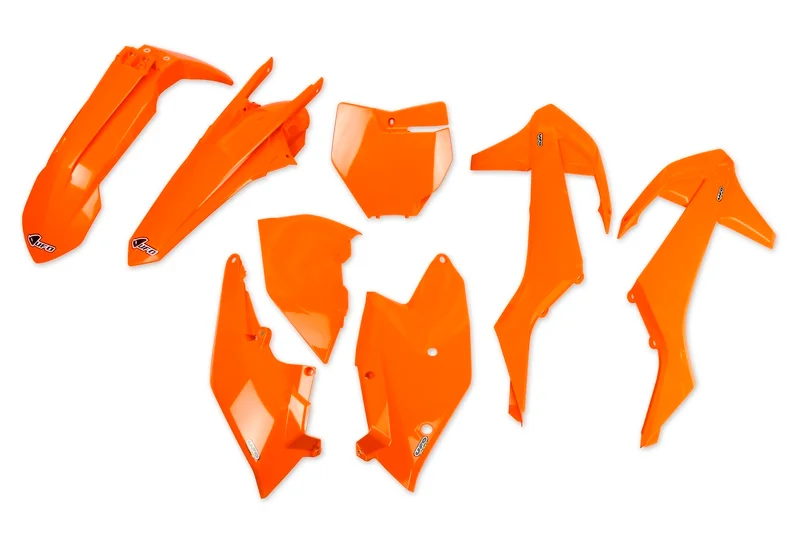 Kit plástica UFO naranja fluor KTM