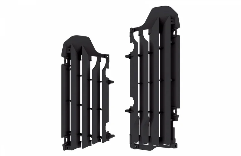 Aletines de radiador Polisport Suzuki negro 8464800001